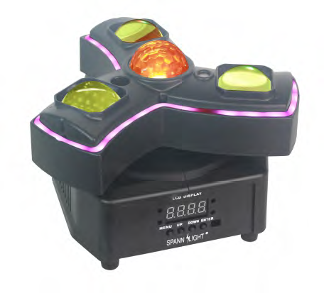 DSP019 EFECTO VENTILADOR LED+LASER+STROBO 3 IN 1