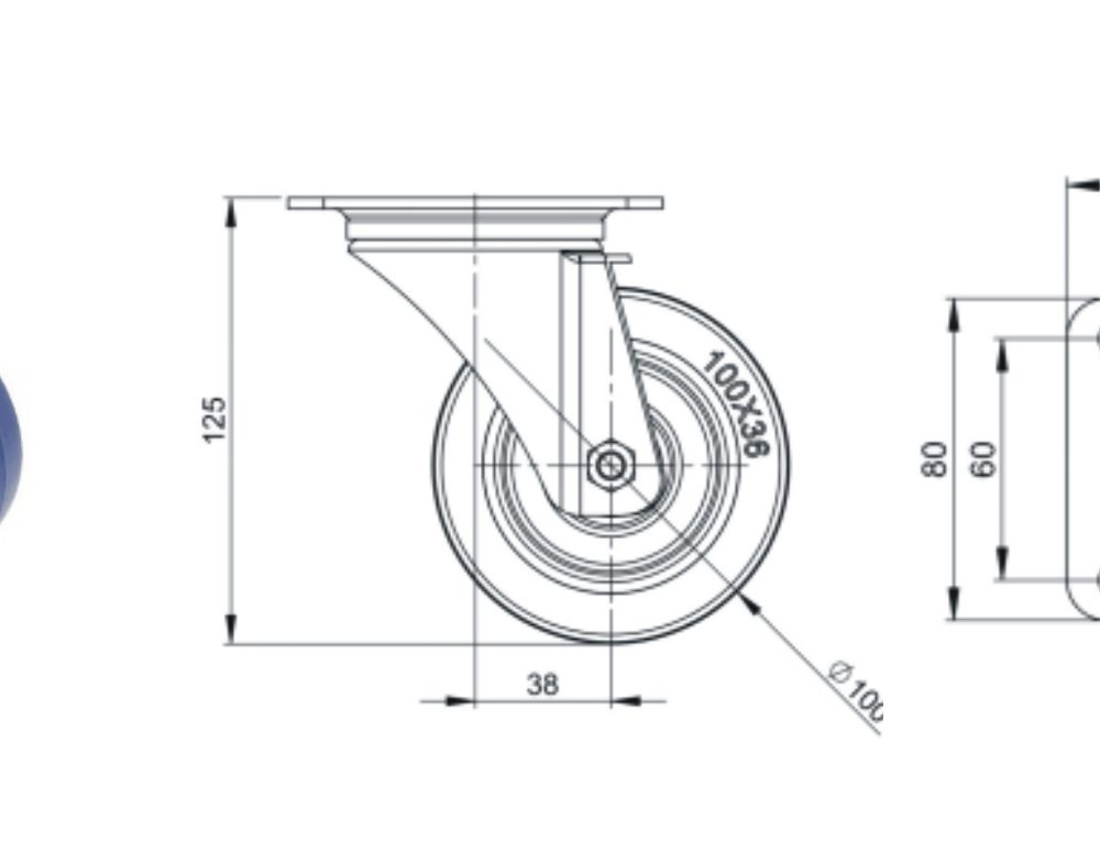 RFC RUEDA PARA FLIGHT CASE