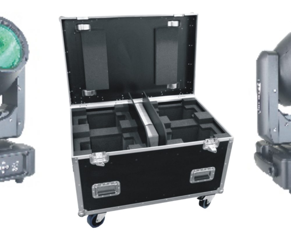 PACK4PS202DISCO 4 CABEZAS PS202 + 1 FLIGHT CASE PS202-FC 2 IN 1
