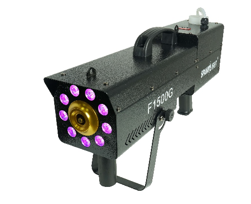 F1500G MAQUINA DE HUMO DE 1500W PORTATIL TIPO PISTOLA