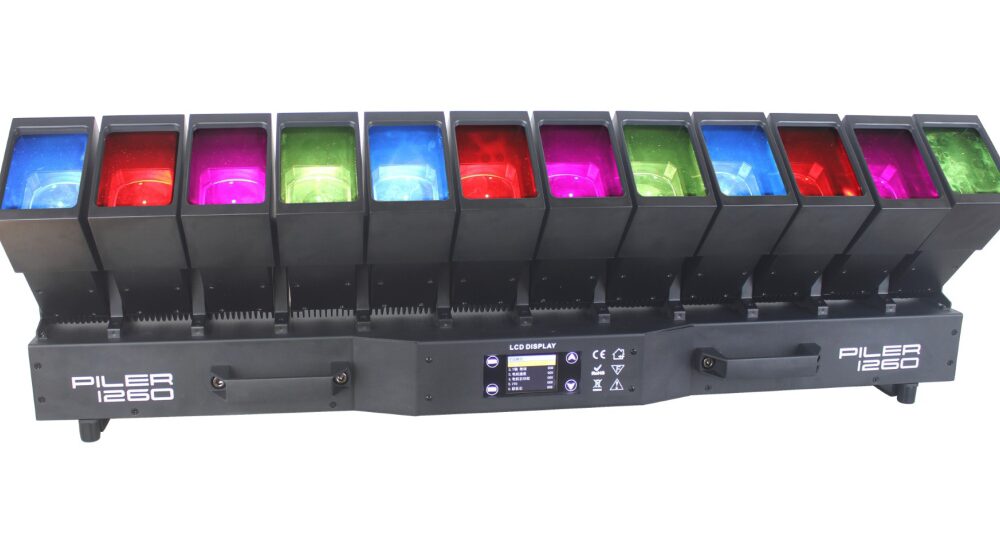PACKEF640 PACK 2 BARRA CON 12 CABEZAS LED ZOOM PIXEL LED + 1 FLIGHT CASSE