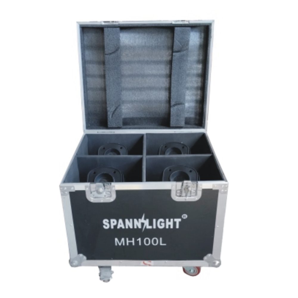 MH100LFC FLIGHT CASSE PARA 4 CABEZAS LED 100W