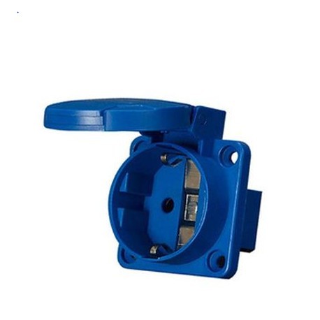 BASE EMPOTRAR RECTA HEMBRA 2P+T 16A 250V