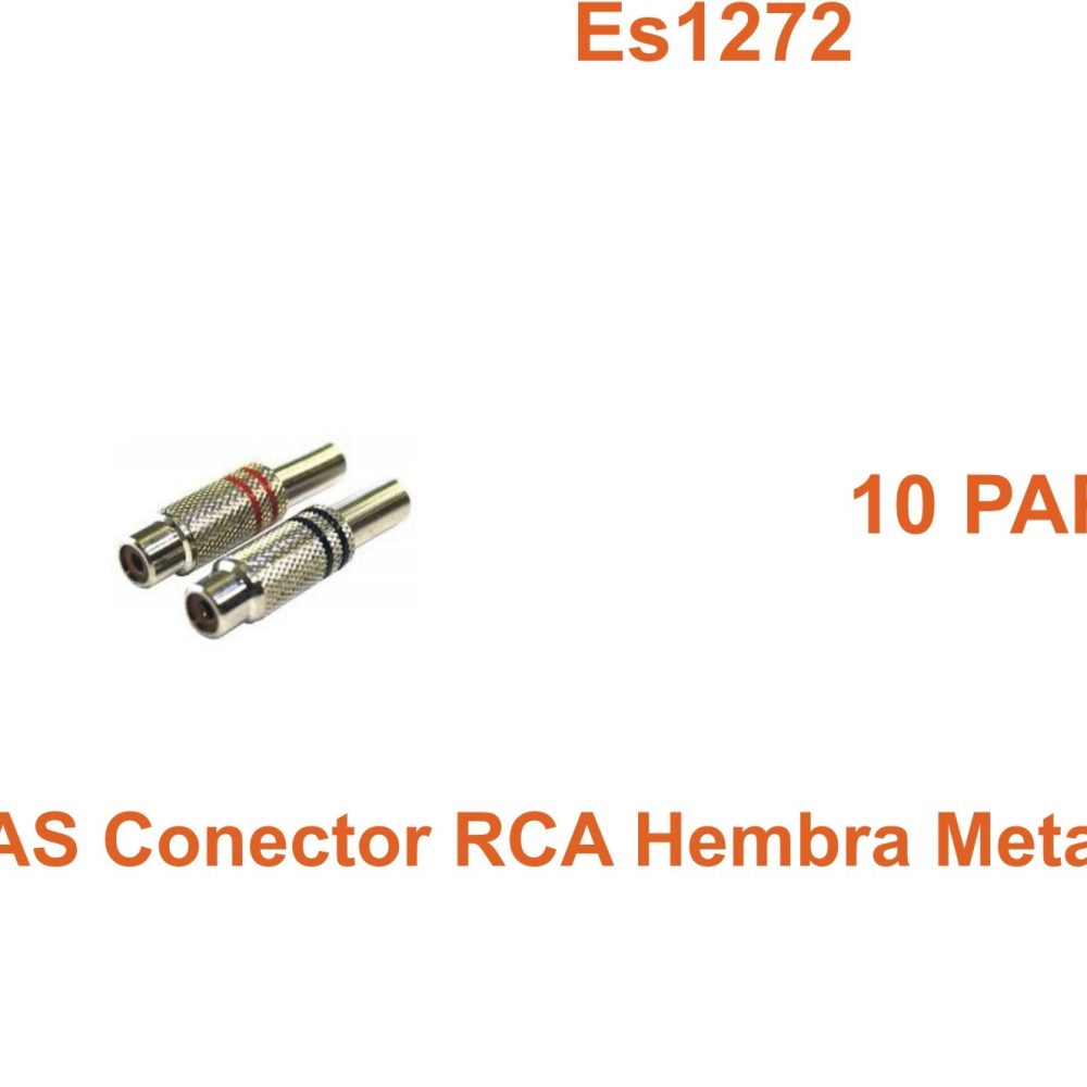 10 Parejas Conector RCA Hembra Metal estandar