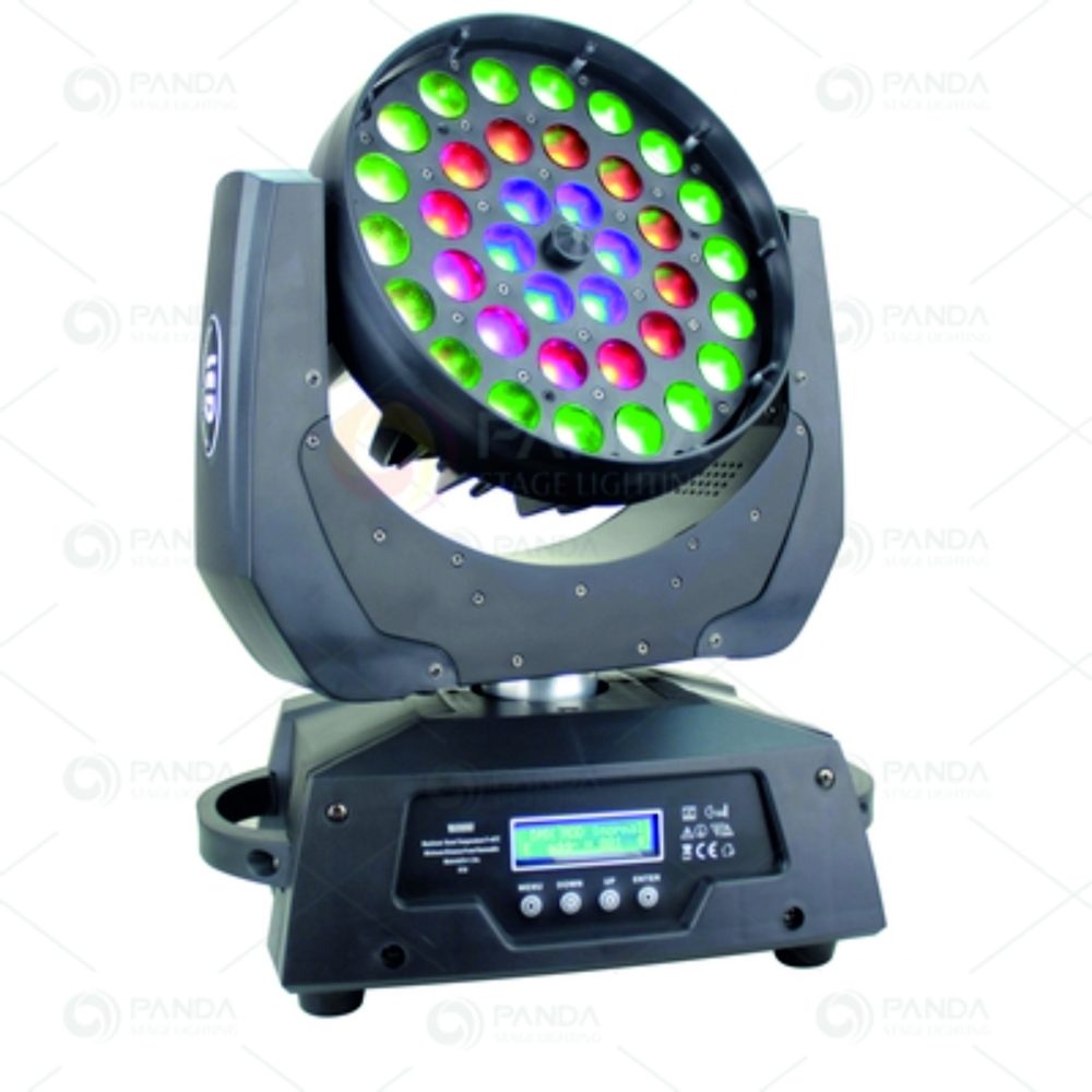 PACK2MH3606 PACK DE 2 CABEZAS MÓVILES LED ZOOM 540W (36x15W) RGBWA+UV 6 IN 1+FLIGHT CASE 2 IN 1