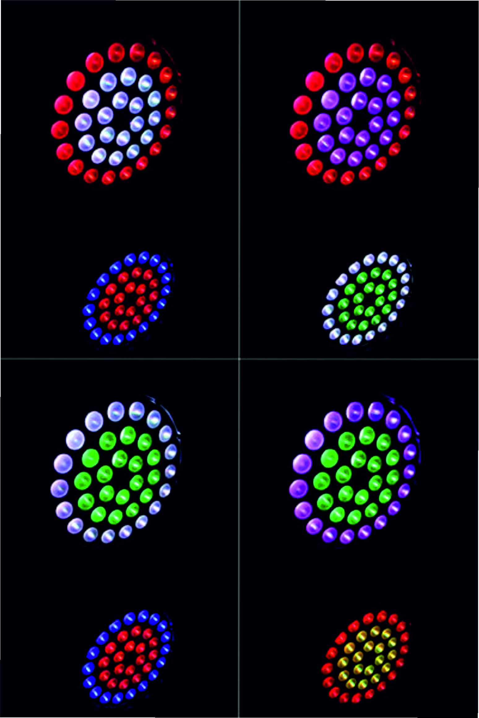 PACK DE 2 CABEZAS MÓVILES LED ZOOM 540W (36x15W) RGBWA+UV 6 IN 1+FLIGHT CASE