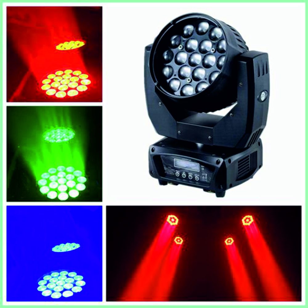 PACK2MH63+FC PACK DE 2 CABEZAS MÓVILES ZOOM 228W (19x12W) RGBW 4 IN 1 OSRAM+FLIGHT CASE