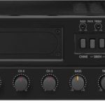 Amplificador mezclador para megafonía mono de 4 zonas 1x 120 W