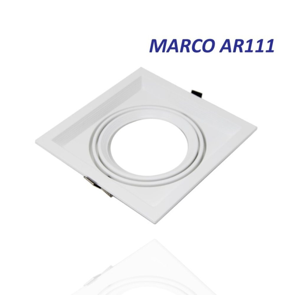 MARCO AR111 1 AGUJERO BLANCO