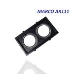 MARCO AR111 2 AGUJEROS NEGRO