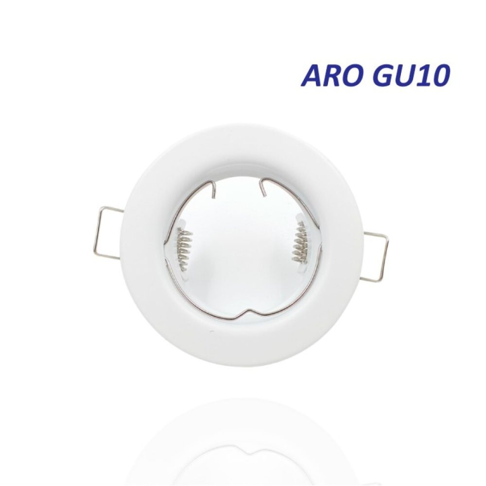 ARO BLANCO REDONDO FIJO PARA GU10