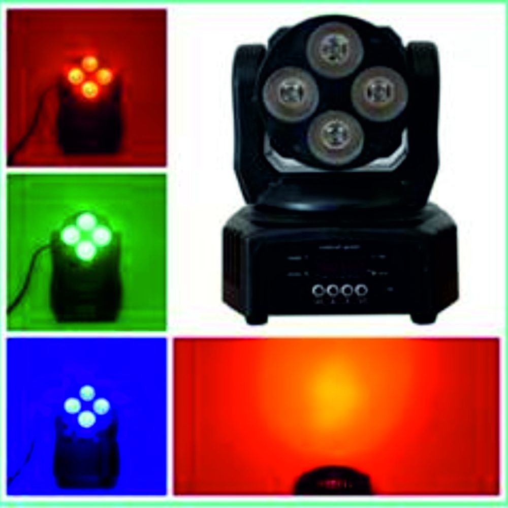MH44 CABEZA MÓVIL LED WASH 40W (4x10W) RGBWA+UV 6 IN 1