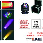 PACK DE 2 CABEZAS BIG BEE EYES 19x15W RGBW 4 IN 1 LEDS OSRAM