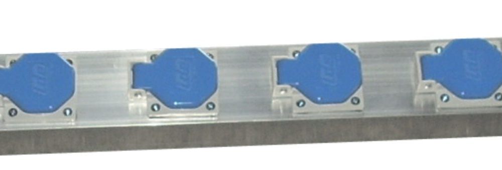 BEH6HS6 1 HARTING MACHO 16 PIN (ENTRADA). 6 SCHUKOS 16 A (TOMAS). 1 HARTING HEMBRA 16 A (SALIDA). MEDIDAS: 90x6x4 cm.