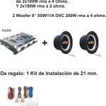 Etapa 2x100w + 2 woofer 8"