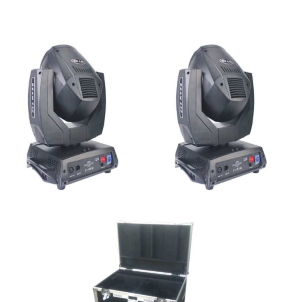 PACK2DISCO 2 CABEZAS BEAM 7R-DISCO 1 FLIGHTCASE