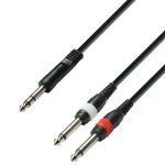 1,5 Metros de Cable de inserción JACK STEREO a 2 JACK STEREO Neutrik Cable Tasker