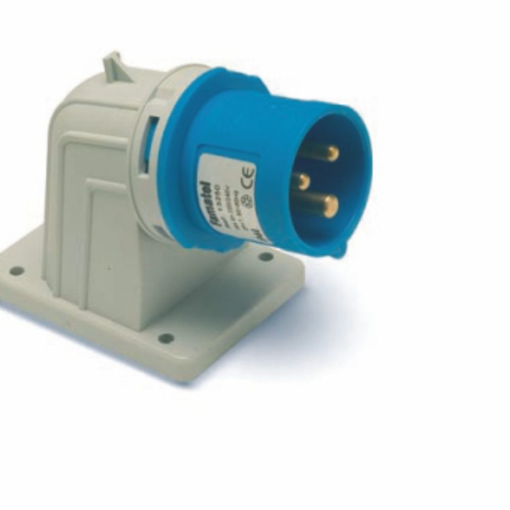 13350 BASE PARED MACHO 90º 3P+T16A