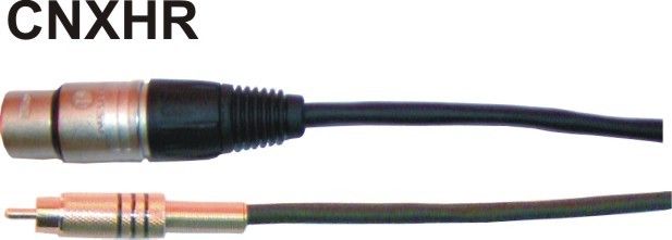CNXHR1 1 Metro Cable de conexión XLR macho a RCA macho. Conectores Neutrik.