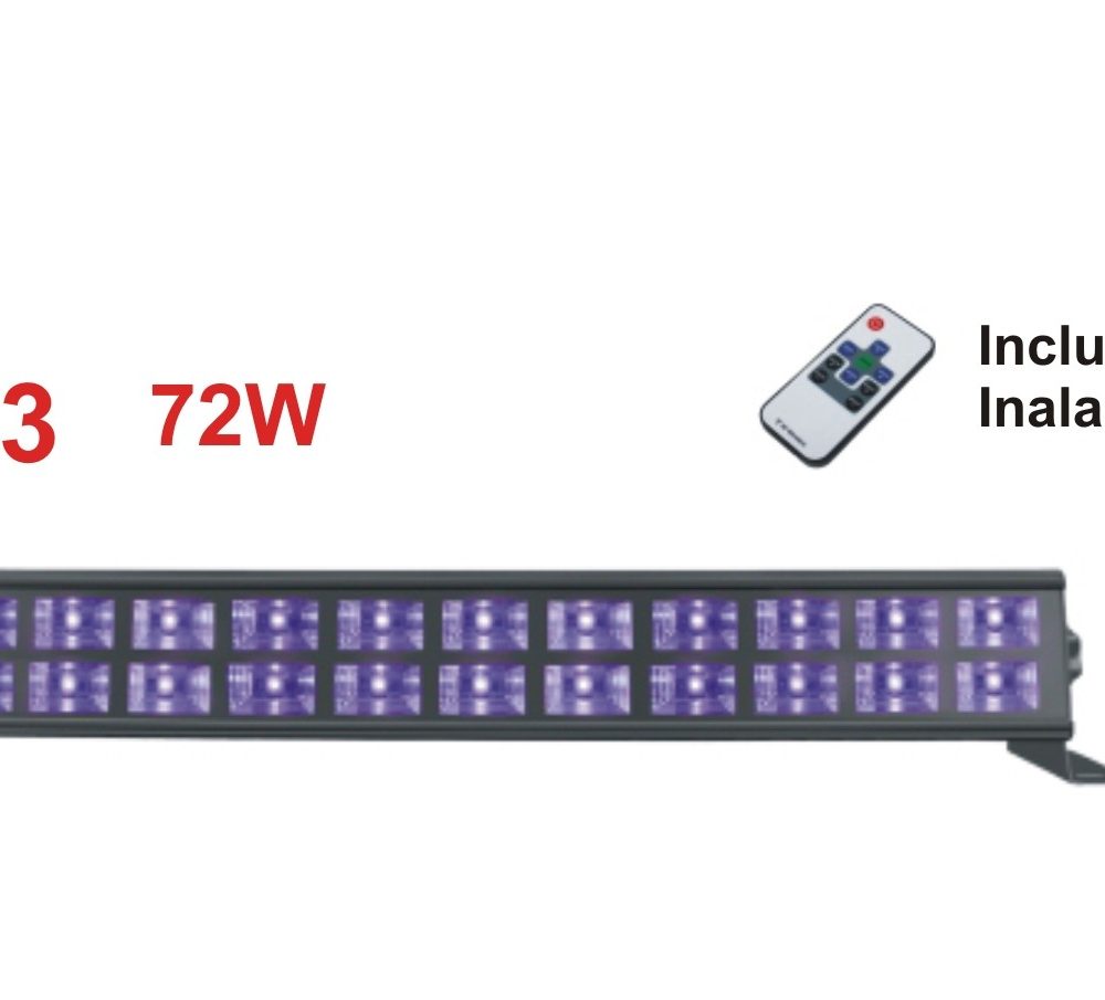 LE312X2P BARRA LED UV (LUZ NEGRA) 24x3W