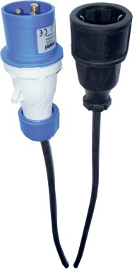 MANGUERA CETAC MACHO 16A 3P A SCHUKO HEMBRA. 20 M