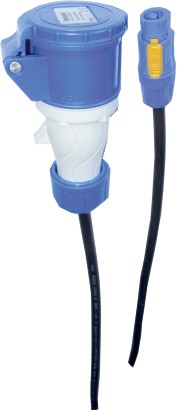 PWCH5 MANGUERA CETAC HEMBRA 16A 3P A POWERCON NEUTRIK. 5 M