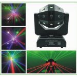 EFECTO LED GIRATORIO TRIPLE-LED, LASER Y STROBO 3 IN 1