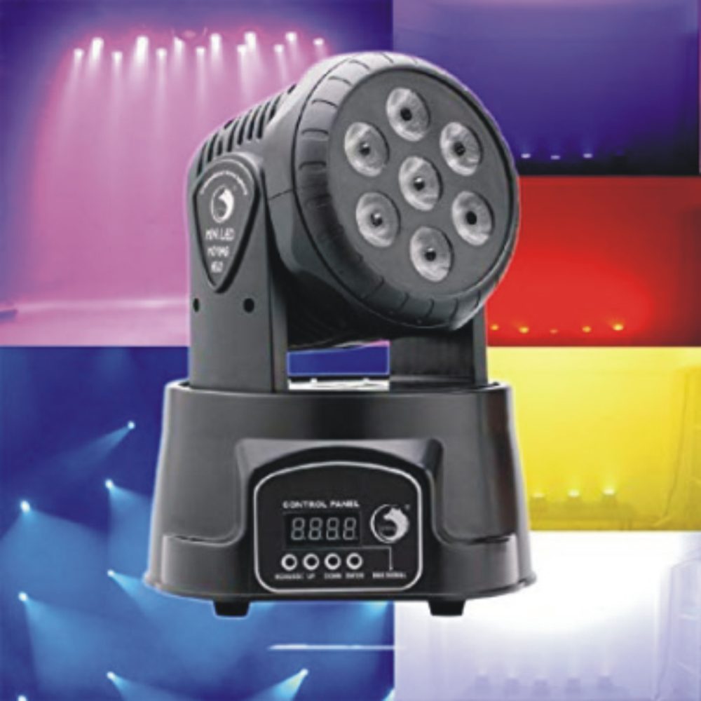 PS291 CABEZA LED WASH 70W (7x10W) RGBW 4 IN 1